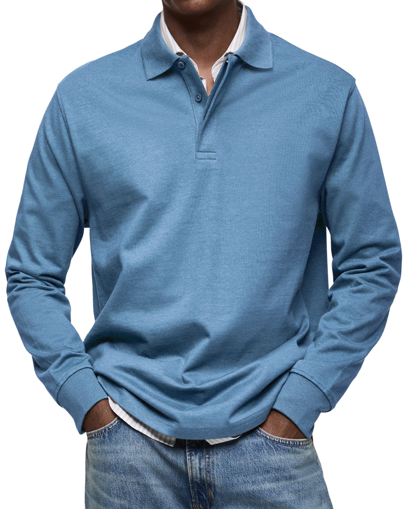 LUXURY LONG-SLEEVED POLO