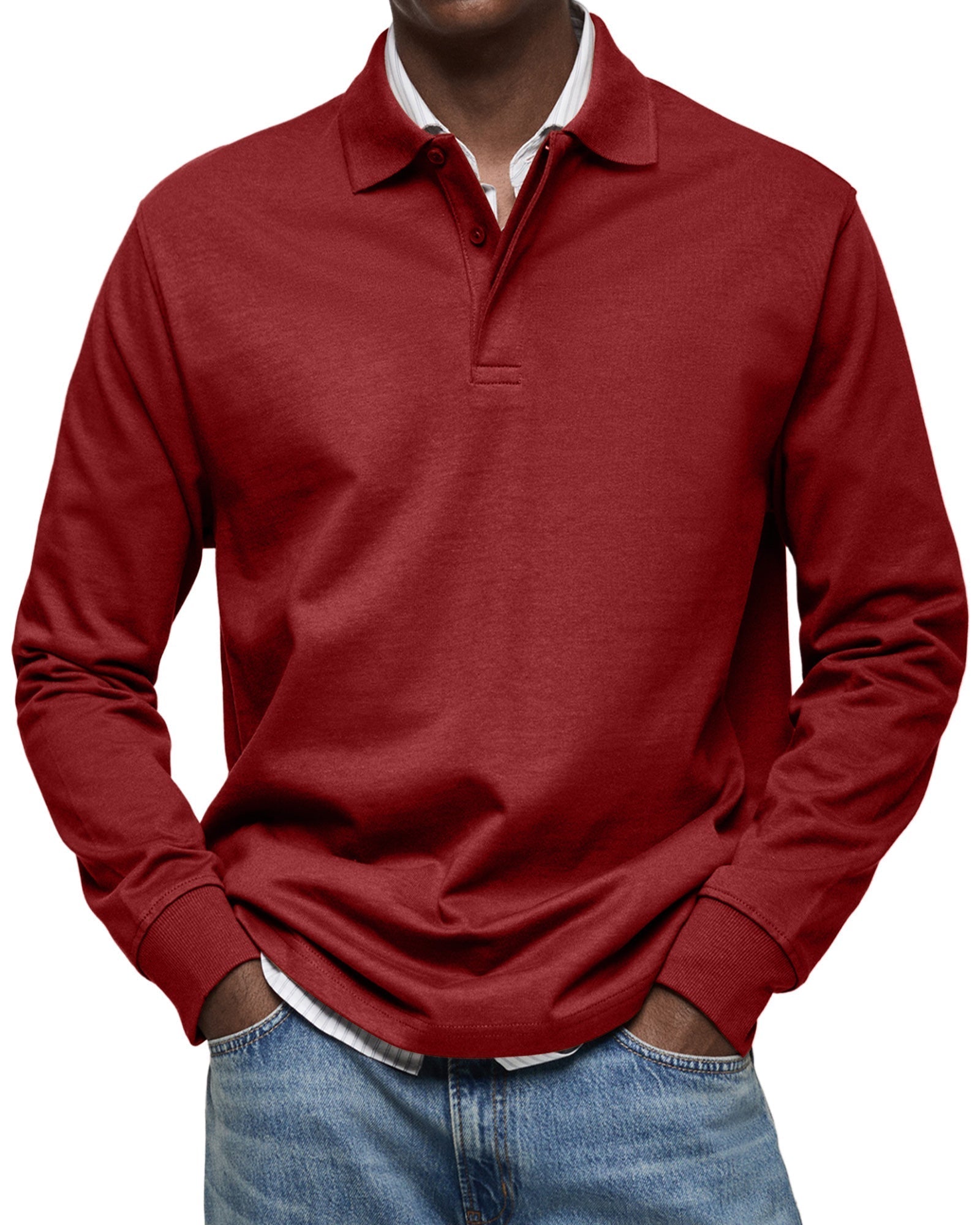 LUXURY LONG-SLEEVED POLO