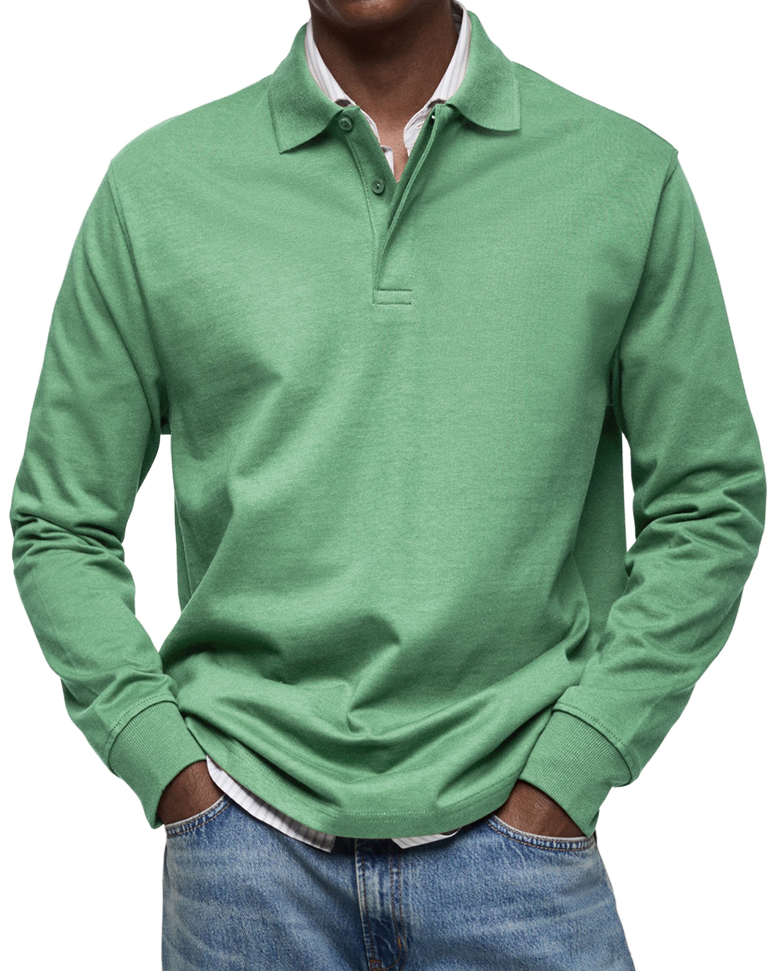 LUXURY LONG-SLEEVED POLO