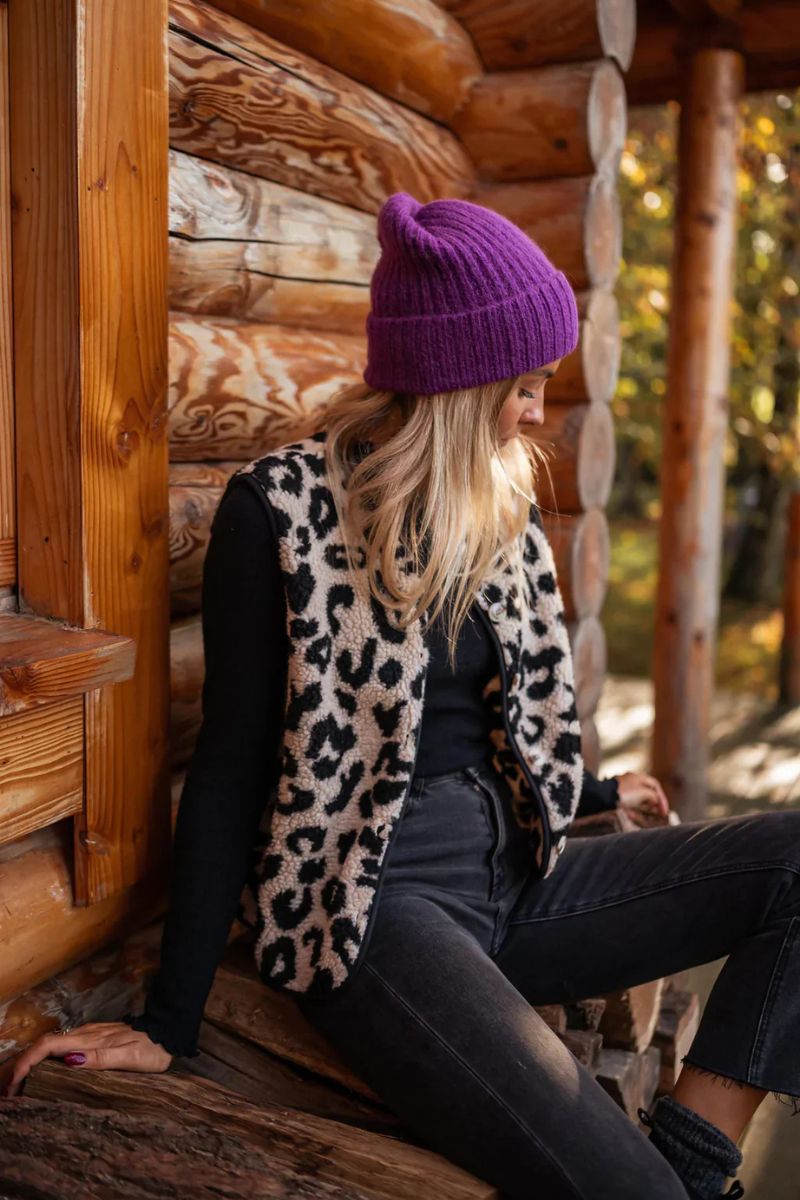 ASTRID™ | THE LEOPARD KNIT WAISTCOAT