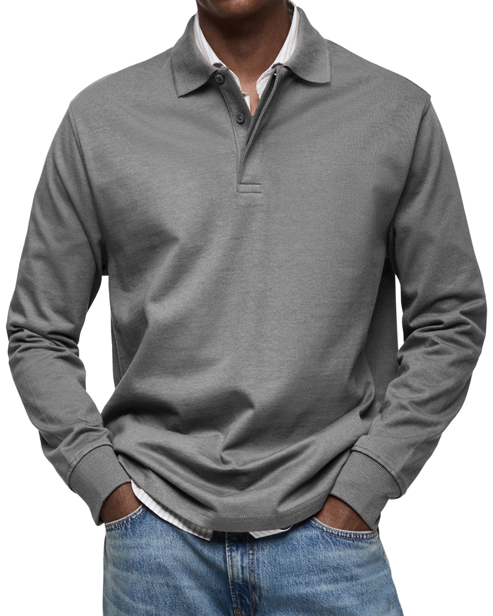 LUXURY LONG-SLEEVED POLO