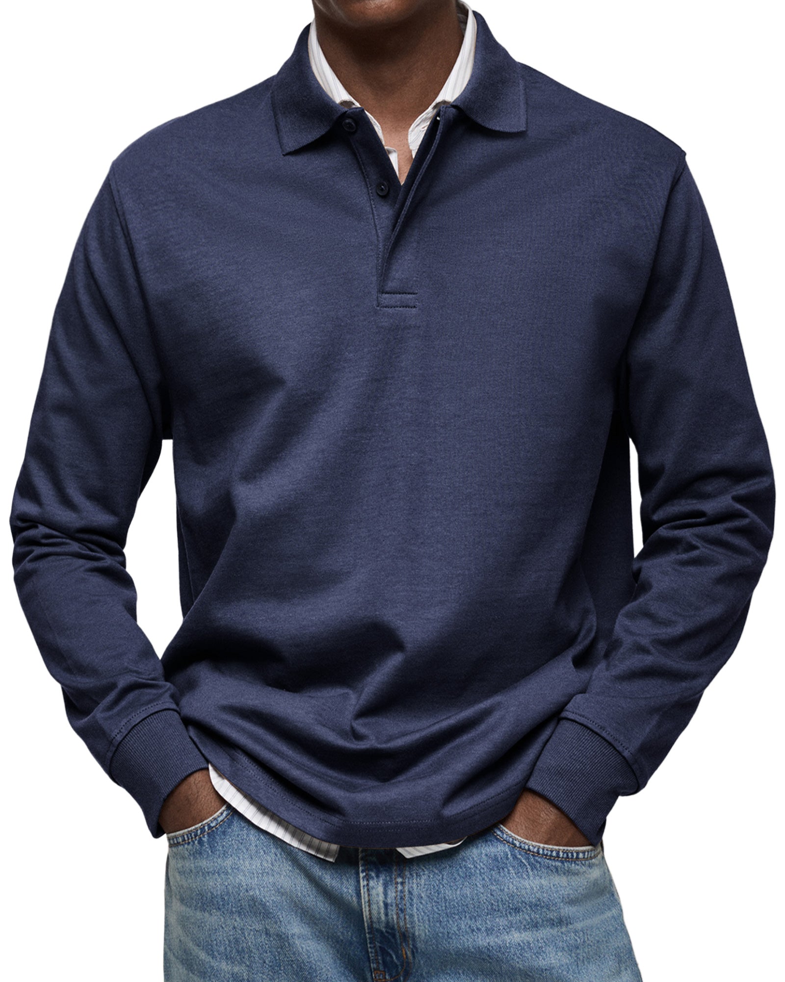 LUXURY LONG-SLEEVED POLO