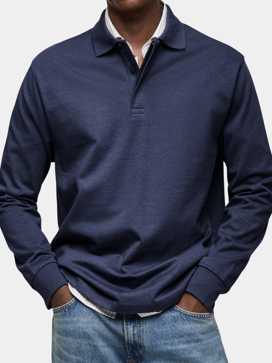 LUXURY LONG-SLEEVED POLO