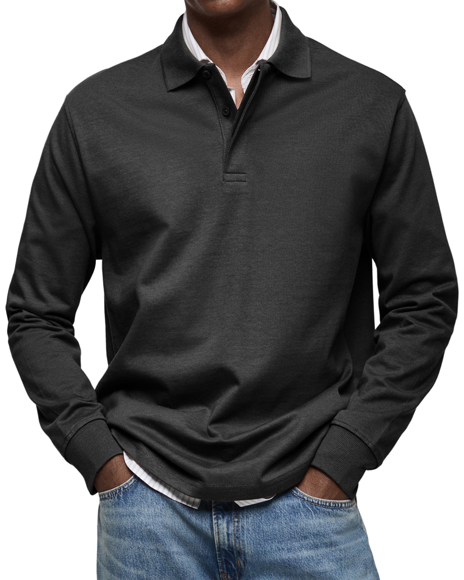 LUXURY LONG-SLEEVED POLO
