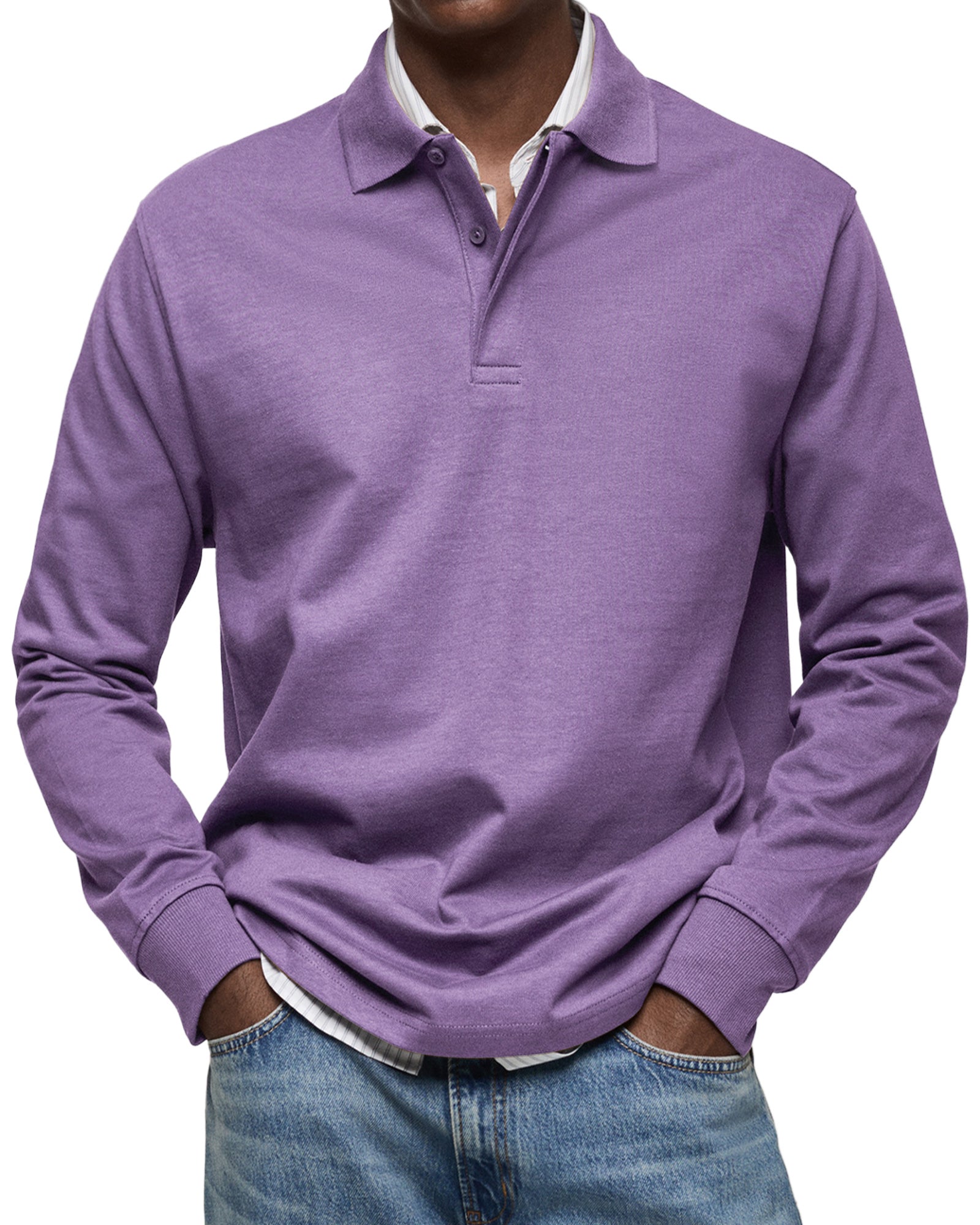 LUXURY LONG-SLEEVED POLO