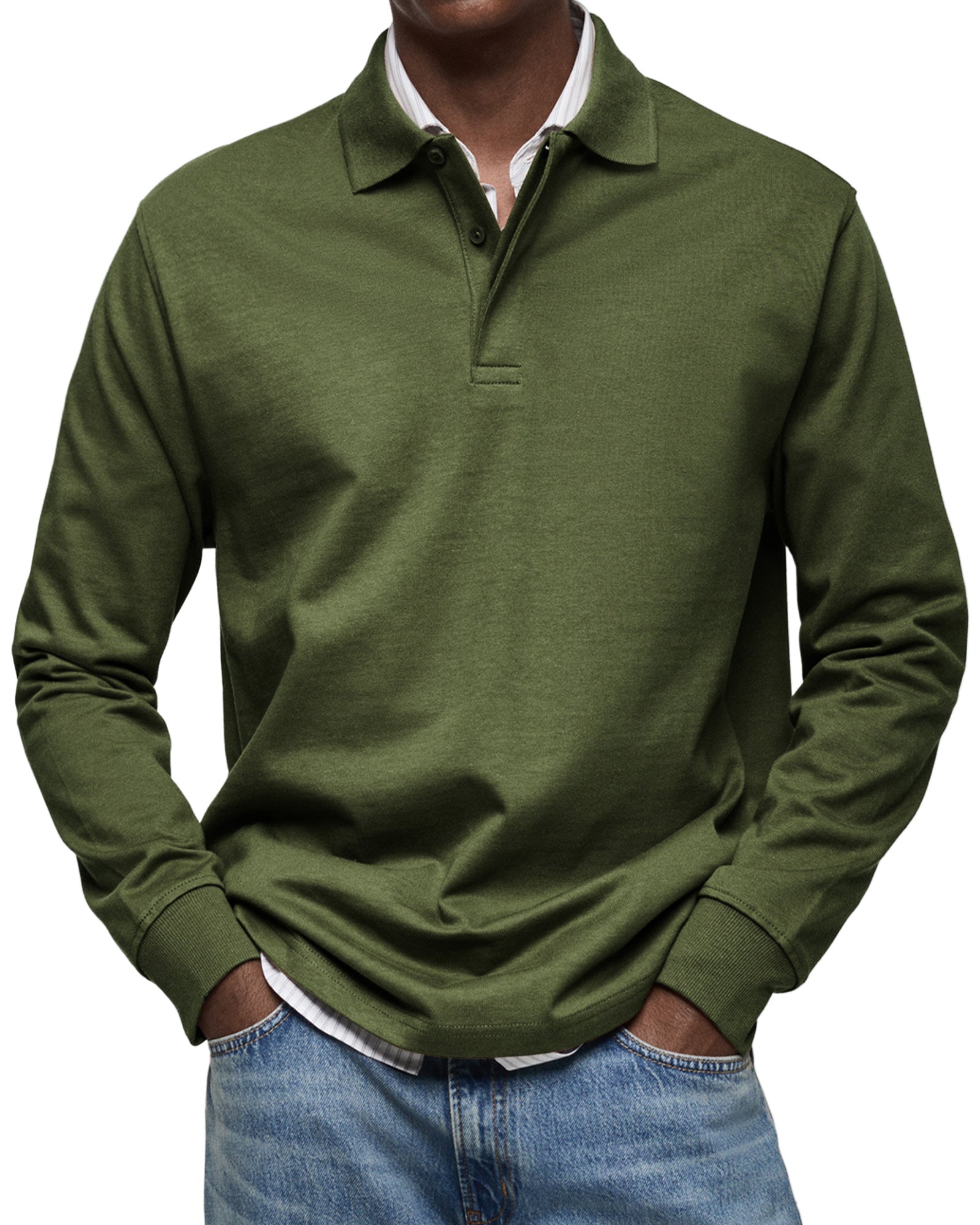 LUXURY LONG-SLEEVED POLO