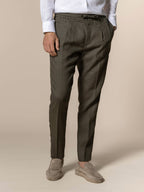 OLIVE LINEN SEASIDE PANTS
