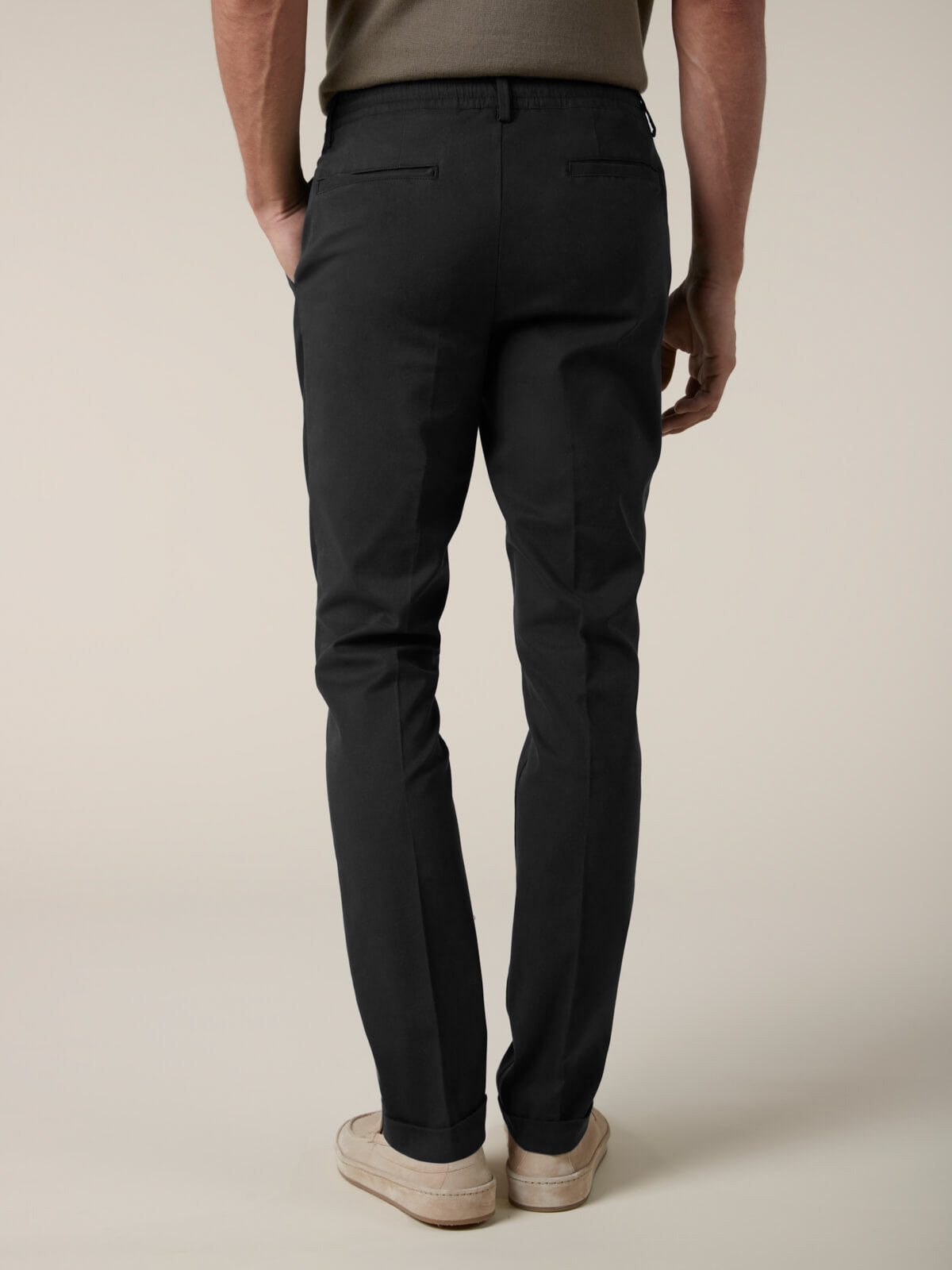 BLACK LINEN SEASIDE PANTS