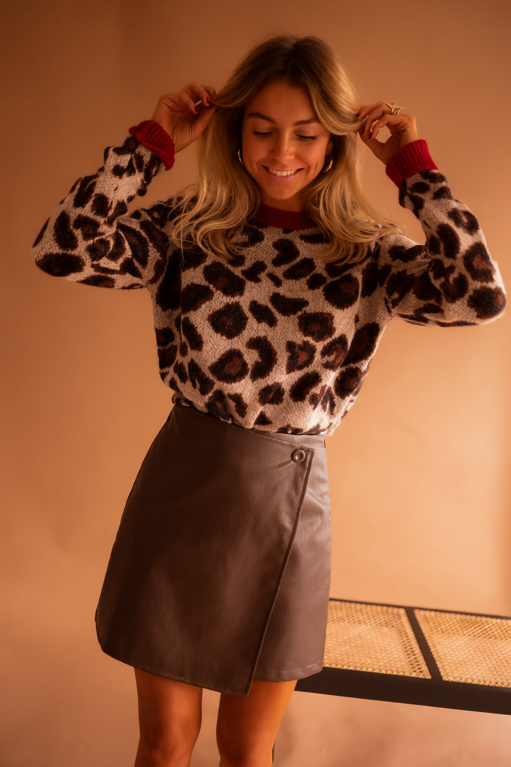 ALESSA™ | LEOPARD KNIT SWEATER
