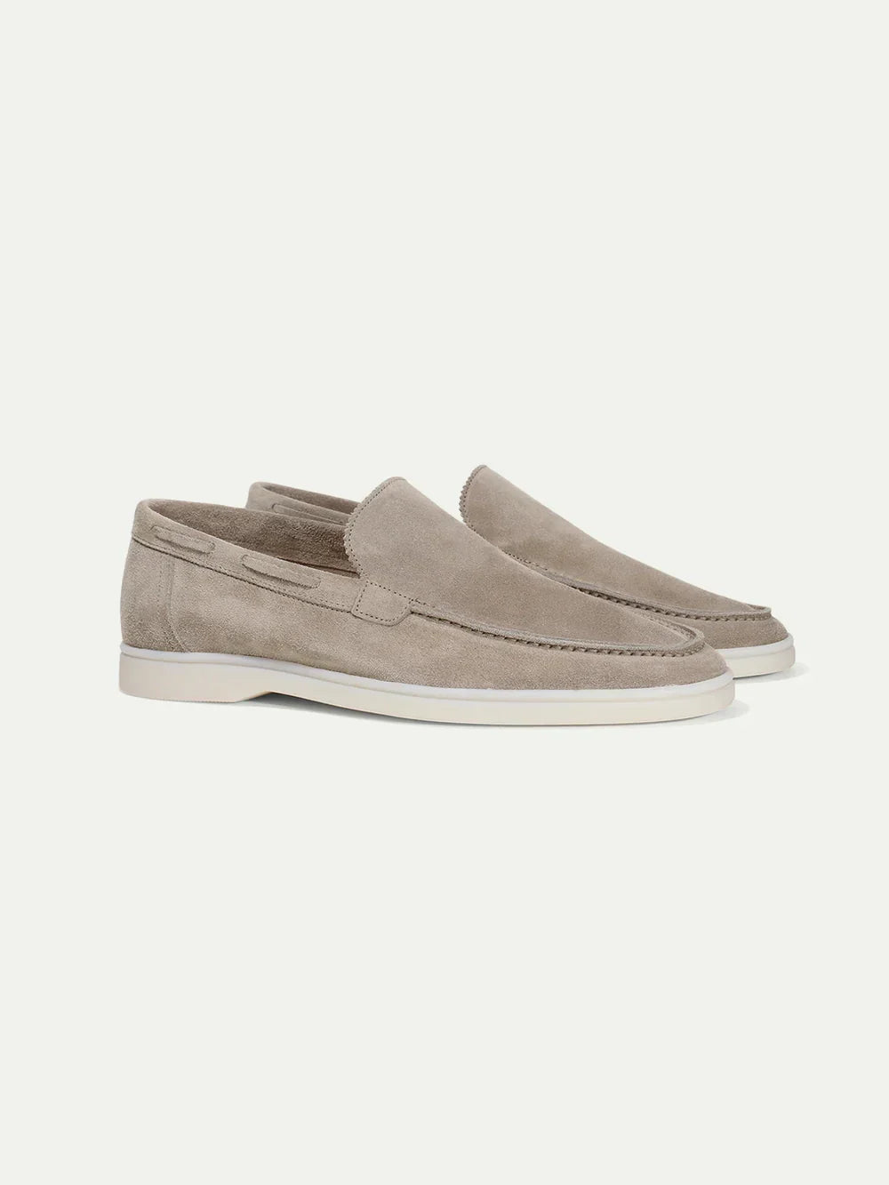 LIGHT GRAY MONTOCOUR SUEDE LOAFER