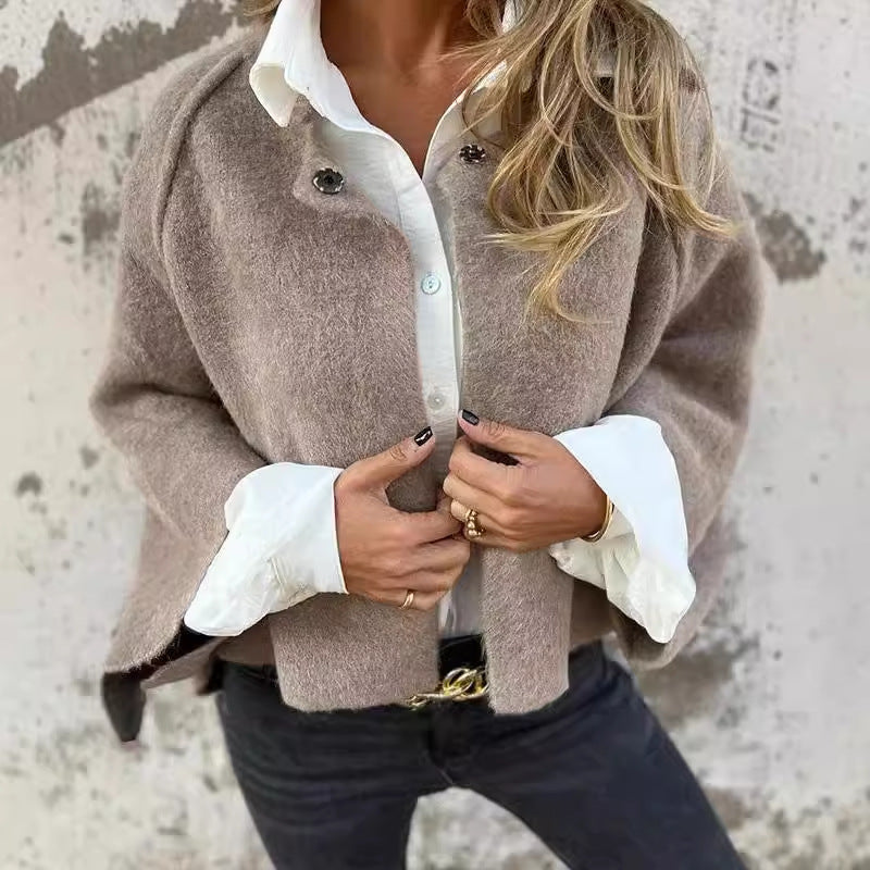 ELISE™ – SHORT JACKET WITH CHIC FLARED SLEEVES